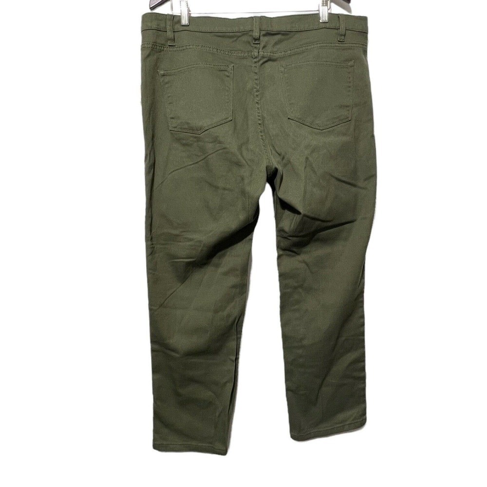 Workshop by Andrea Jovine Women's Pants Sz 16W Twill Hilltop Green New with Tag - Picture 2 of 12
